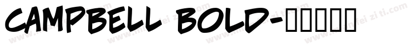 CAMPBELL Bold字体转换